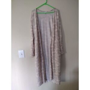VENUS Long Open Front Camo Cardigan Sweater Women's Size M